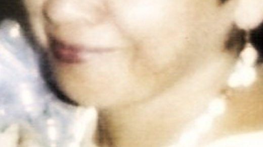 My mom smiling