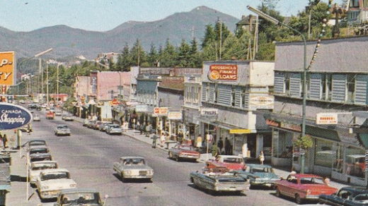 busy street circa 1964