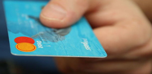 credit card in hand