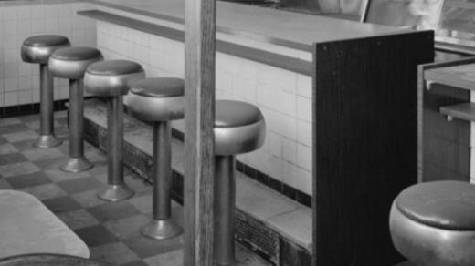 empty diner stools
