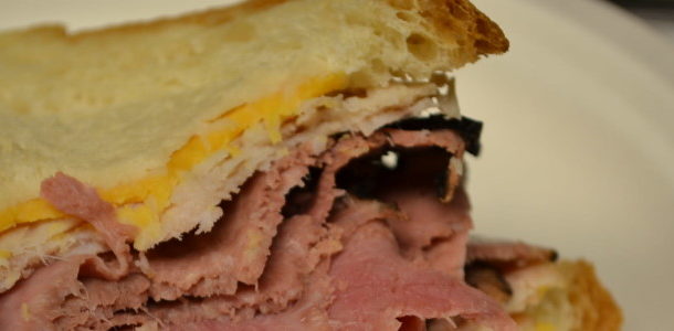 Turkey ham sandwich